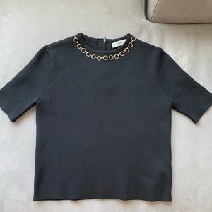 Last Chance!!! Zara Knit Top with Chain Detail Size S